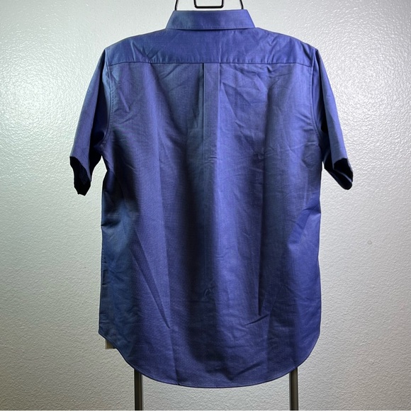 Lands’ End Kids Blue Button Down Short Sleeve Shirt Size US (18) - Picture 4 of 7